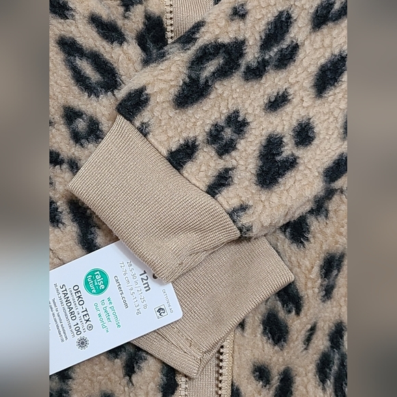 NWT Carter's size 12M tan jumpsuit - Picture 6 of 6